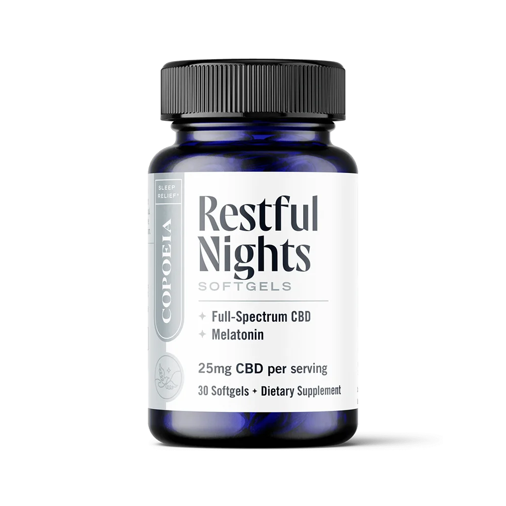 Restful Nights | Melatonin & CBD Gel Capsules - Sleep Aid