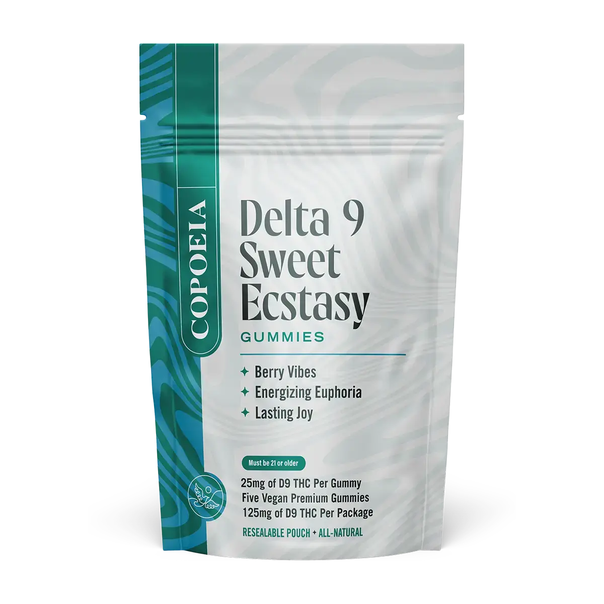 Copoeia Wellness delta 9 sweet ecstasy gummies front of package