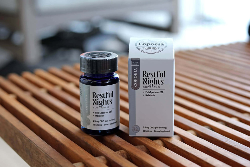 
                  
                    Restful Nights | Melatonin & CBD Gel Capsules - Sleep Aid
                  
                